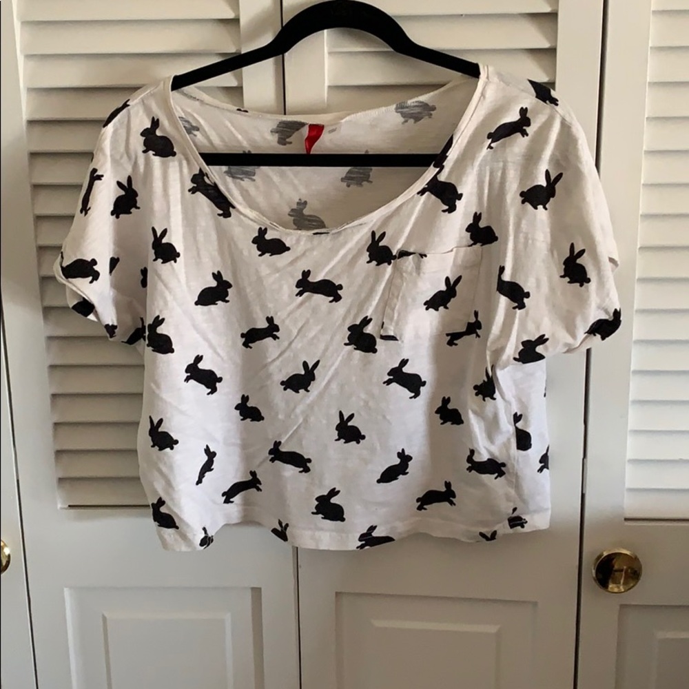 Black and white bunny rabbit crop!